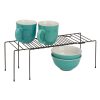 Honey Can Do 28 x 6.5 Black Steel Expandable Pantry Organizer Shelf