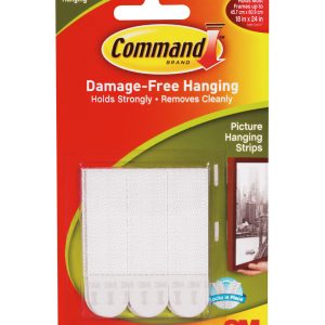Command 3pk White Medium Picture Hanging Strips - 1
