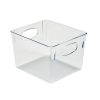 Simplify 8.5 Clear Horizontal Organizer With Cutout Handles