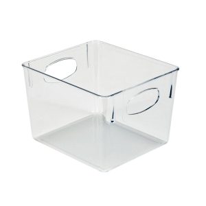 Simplify 8.5 Clear Horizontal Organizer With Cutout Handles - 1