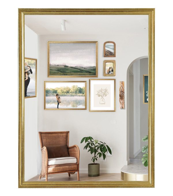 18 x 24 Traditional Brass Poster Frame by Place   Time