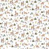 Happy Woodland Animals Super Snuggle Flannel Fabric