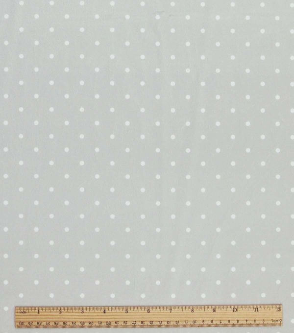 Small Dots on Green Soft   Minky Fleece Fabric - Image 7