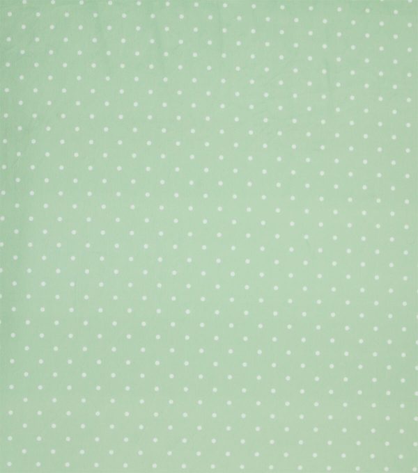 Small Dots on Green Soft   Minky Fleece Fabric