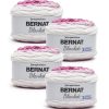 Bernat Blanket Perfect Phasing Super Bulky Polyester Yarn 4 Bundle