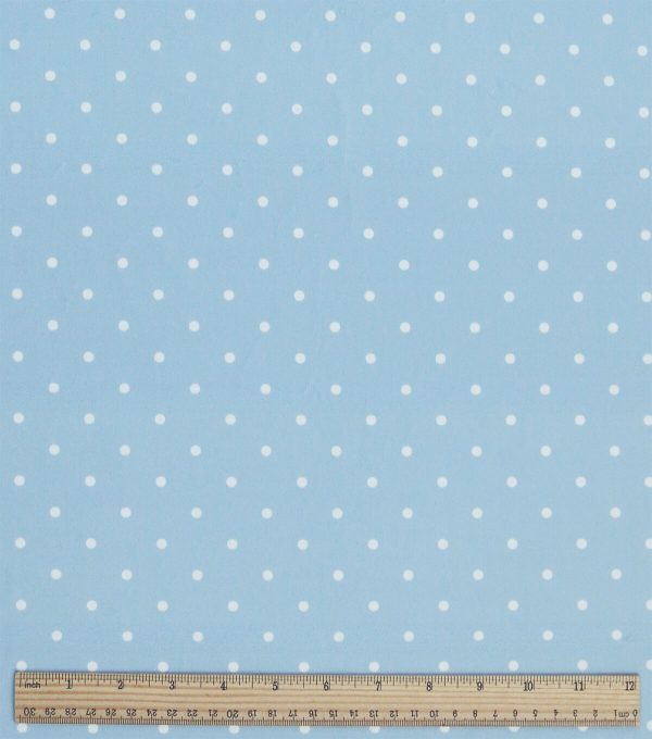 Small Dots on Green Soft   Minky Fleece Fabric - Image 3