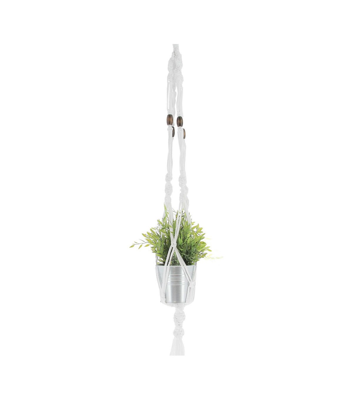 Hoooked Zpagetti White Macrame Hanging Basket Kit - Image 5