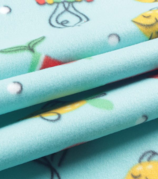 Fruit Sea Animals Blizzard Prints Fleece Fabric - Image 3